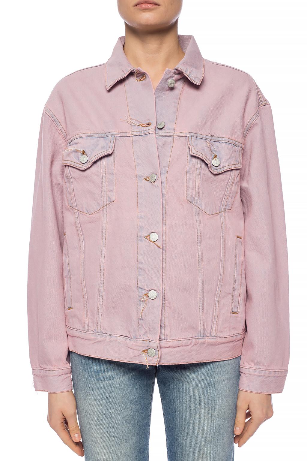 Pink Acne Jean Jacket Acne Studios 1998 Denim Jacket Blue Pink